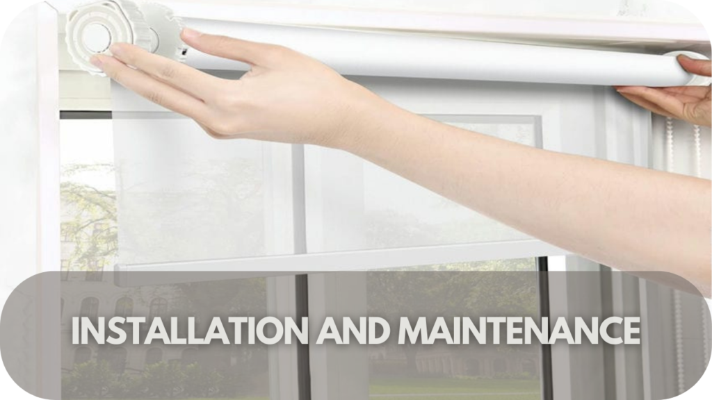 Installation And Maintenance