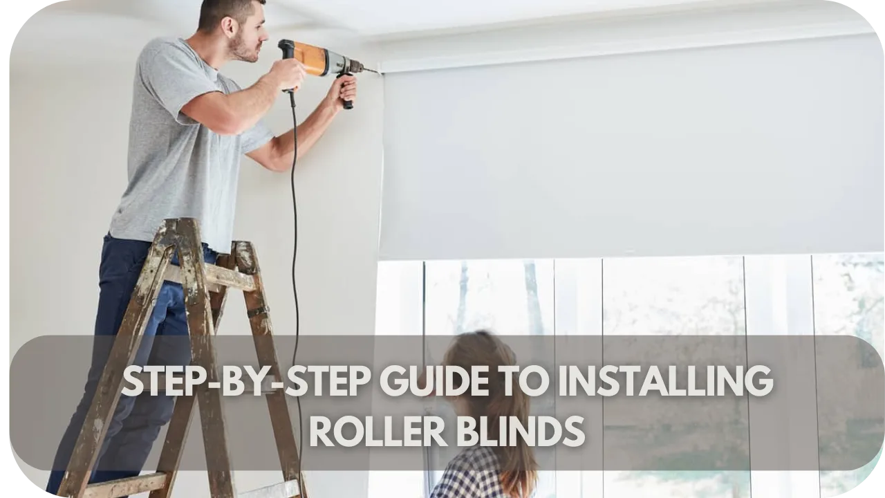 Install roller blinds