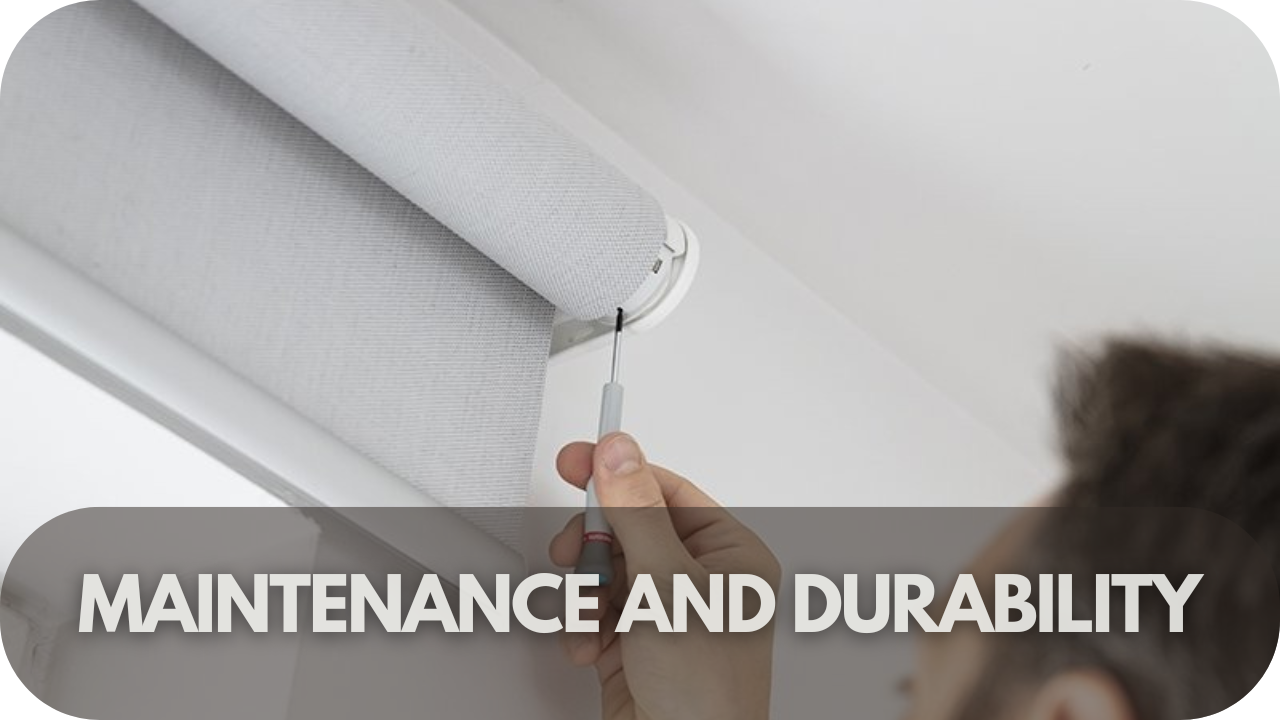 Comparison of maintenance and durability between motorised curtains and blinds